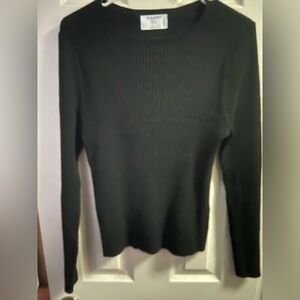Old Navy Black Ribbed Knit Top